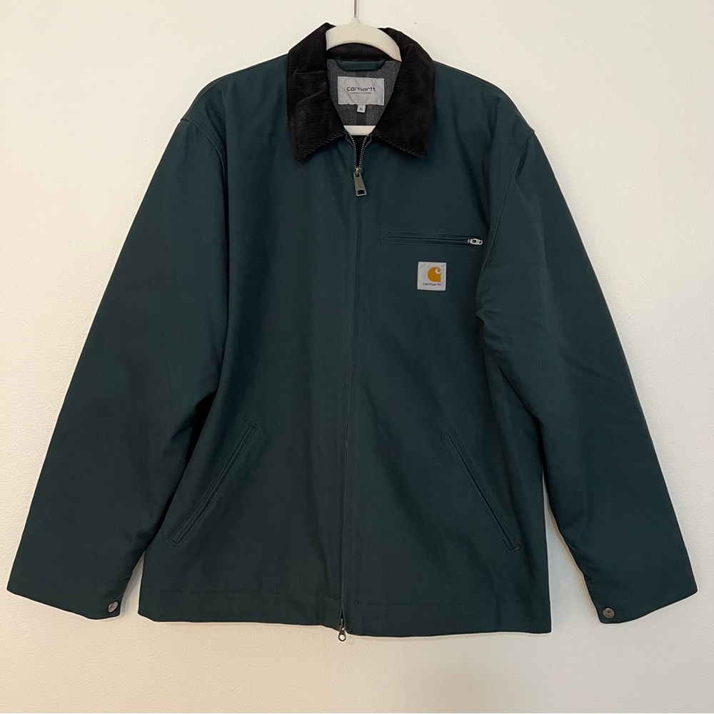 Carhartt WIP Men’s Detroit Jacket, Blue/Green, Size XL. 0121.